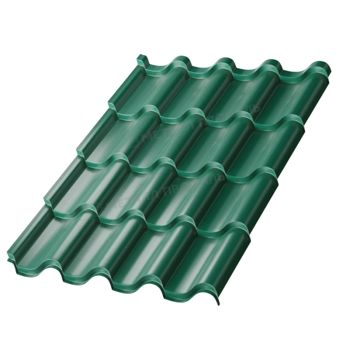 Металлочерепица Металл-Профиль Монтерроса-XL 0,45 VikingMP® RAL 6005 Зеленый мох
